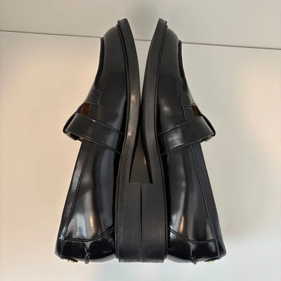 Sam Edelman Elaina Black Loafers 7 - Picture 7 of 11